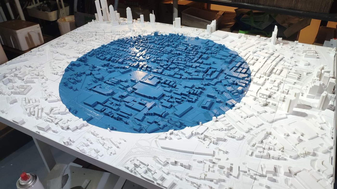Kuala Lumpur city study — architectural scale model by 3D Forger Malaysia