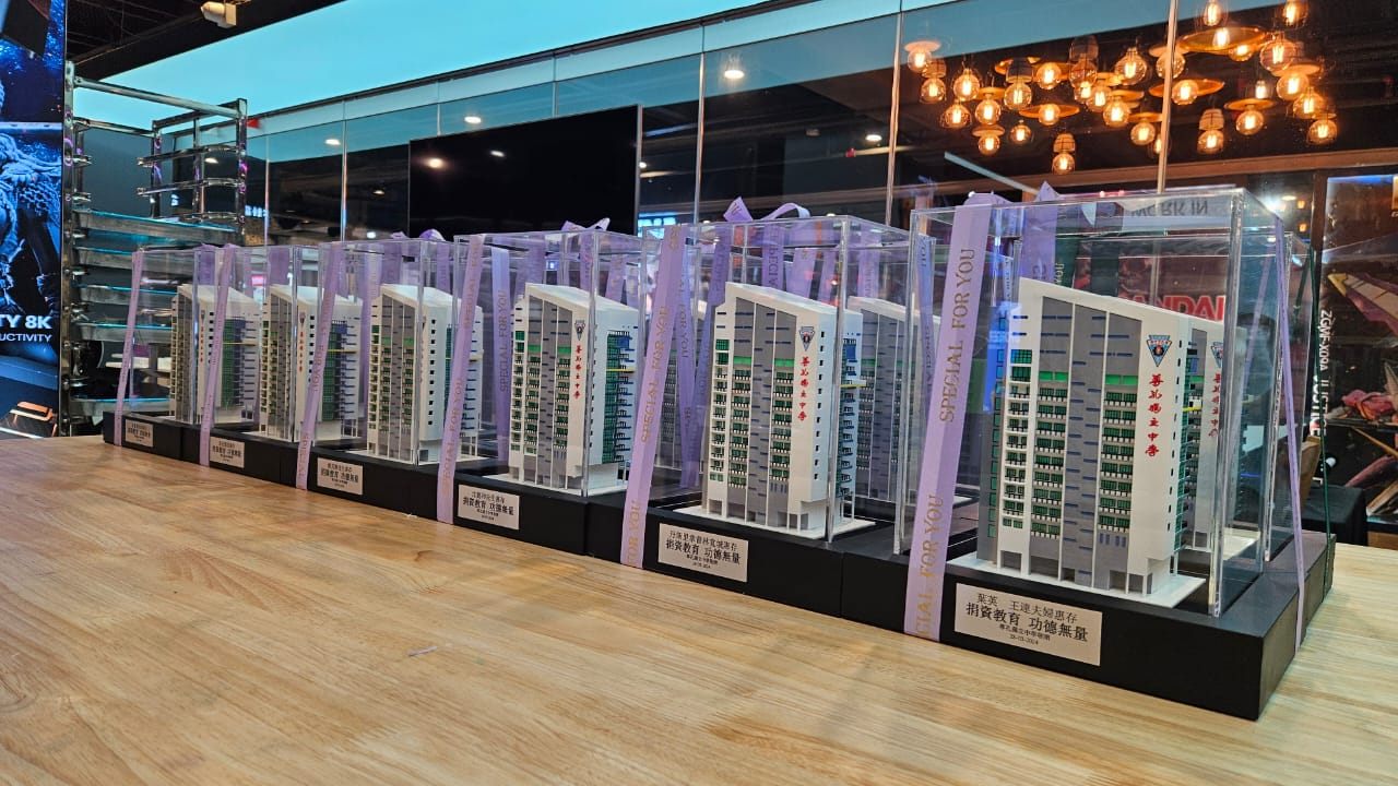 Million-ringgit donor editions — architectural scale model by 3D Forger Malaysia