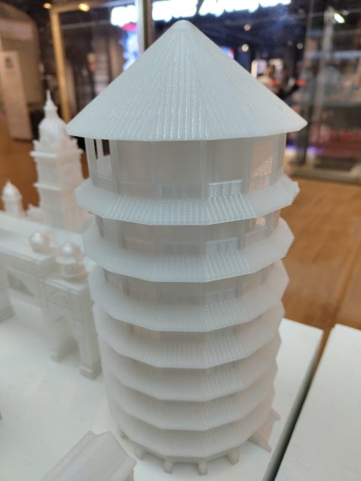 Heritage tower study — architectural scale model by 3D Forger Malaysia