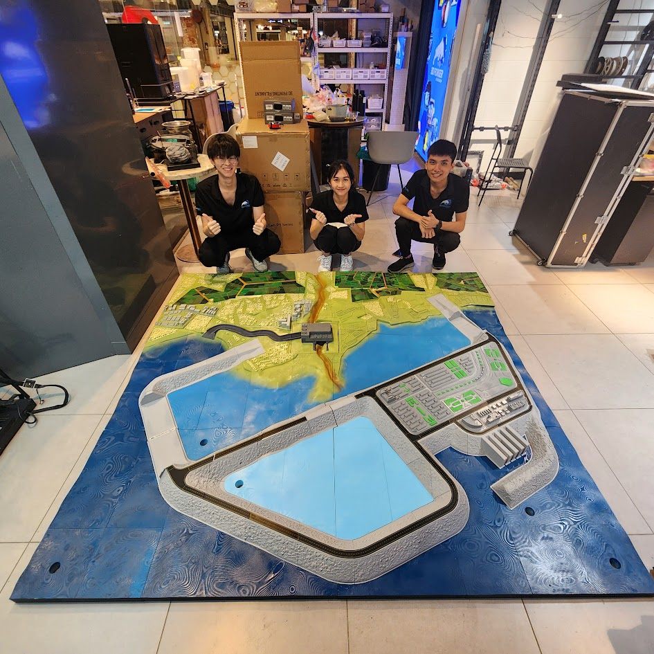 Offshore reservoir concept masterplan model for an Indonesian project, with the 3D Forger team