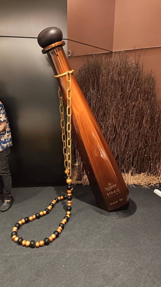 Oversized tequila bottle — event prop fabricated by 3D Forger Malaysia