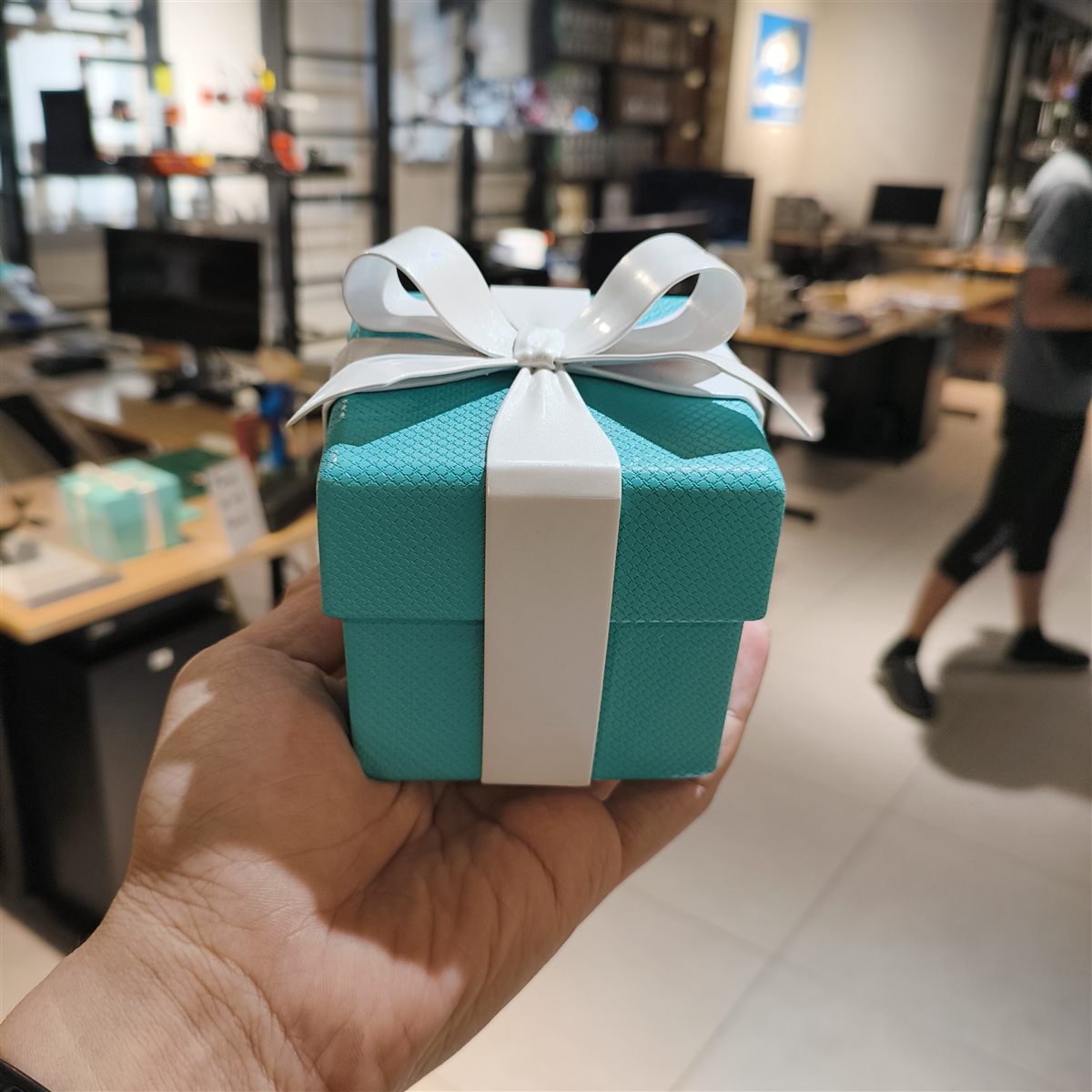 Tiffany & Co. — Tiffany gift box prop prop fabricated by 3D Forger