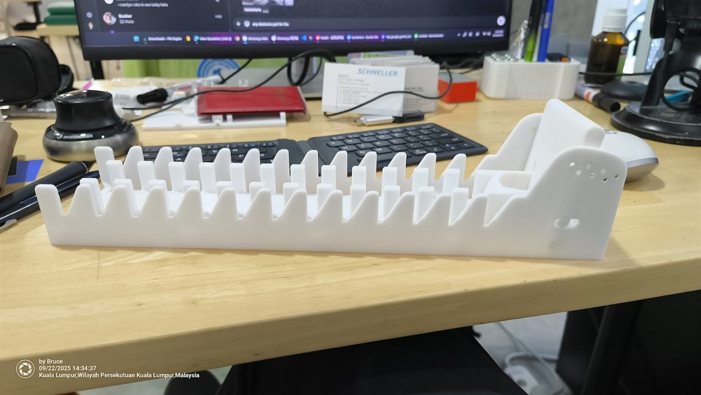 Corrosion-test racks for a standards lab — 3D printed by 3D Forger Malaysia