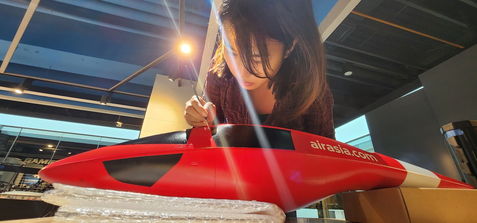 Airliner, brand livery — replica model fabricated by 3D Forger Malaysia